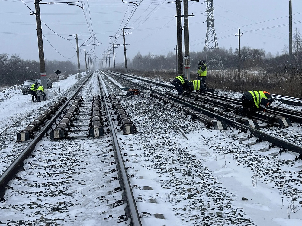 Установка 2 (двух) страховочных рельсовых пакетов длиной 12,5 м в городе Щучье Курганской области